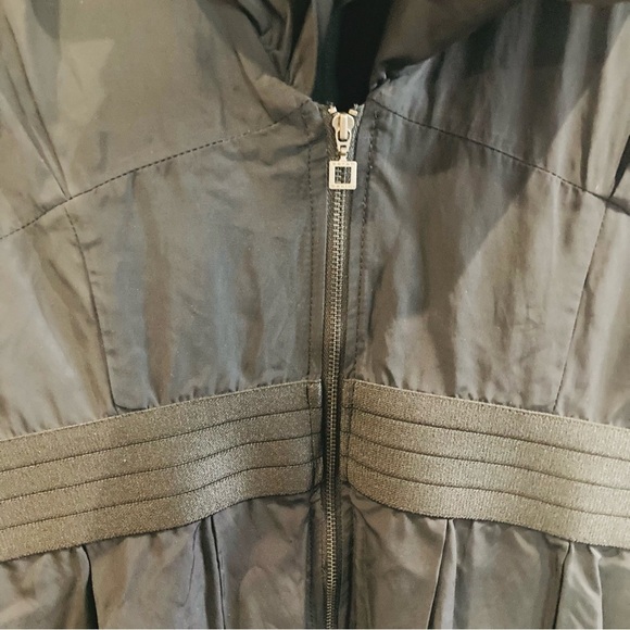 SARAH PACINI Sz 1 Futuristic Lagenlook Statement Collar & Bubble Hem Overcoat - Picture 7 of 13